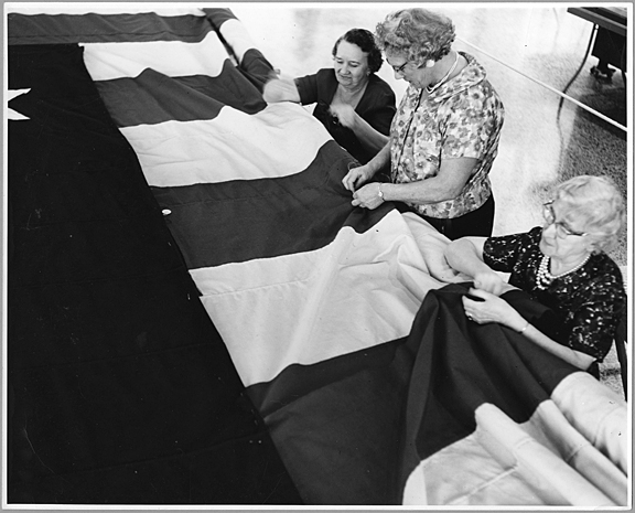 PP5 Women making replica of Star-Spangled Banner for New York Wo