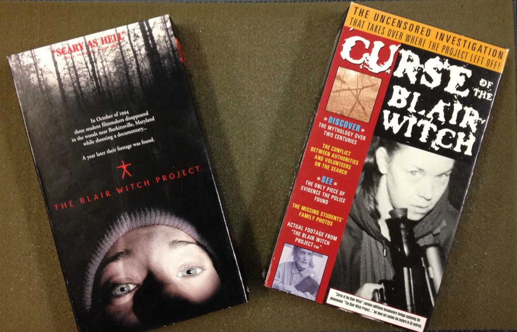 Maryland's most famous witch: The Blair Witch... on VHS. The Blair Witch Project & The Curse of the Blair Witch, Moving Image Collection, MdHS.