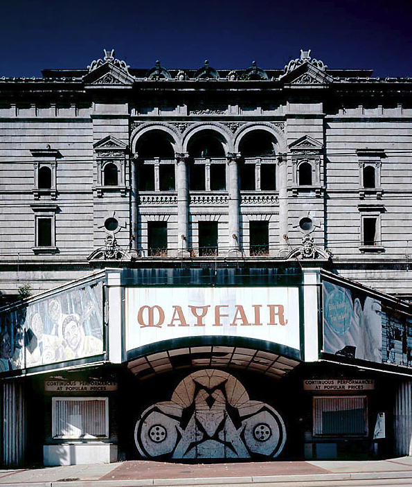 The old Mayfair Theatre. 508 North Howard Street, 2010. Photo by James Singewald.