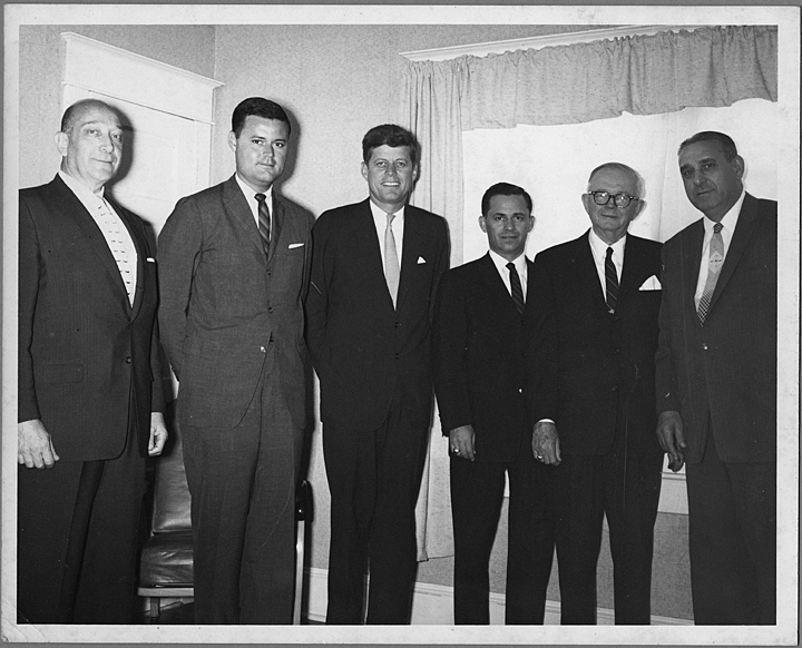 PP104 Philip H. Goodman, President John F. Kennedy, and unidenti