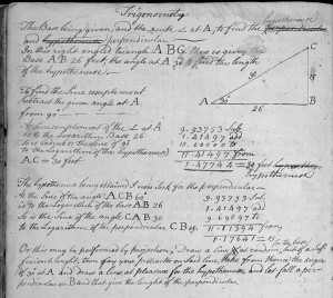 The astronomical journal contains mathematic equations as well as plain language descriptions for determining the motions of the cosmos. MS 2700, MdHS
