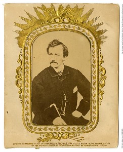 John Wilkes Booth, circa 1865. Portrait Vertical File, MdHS. 