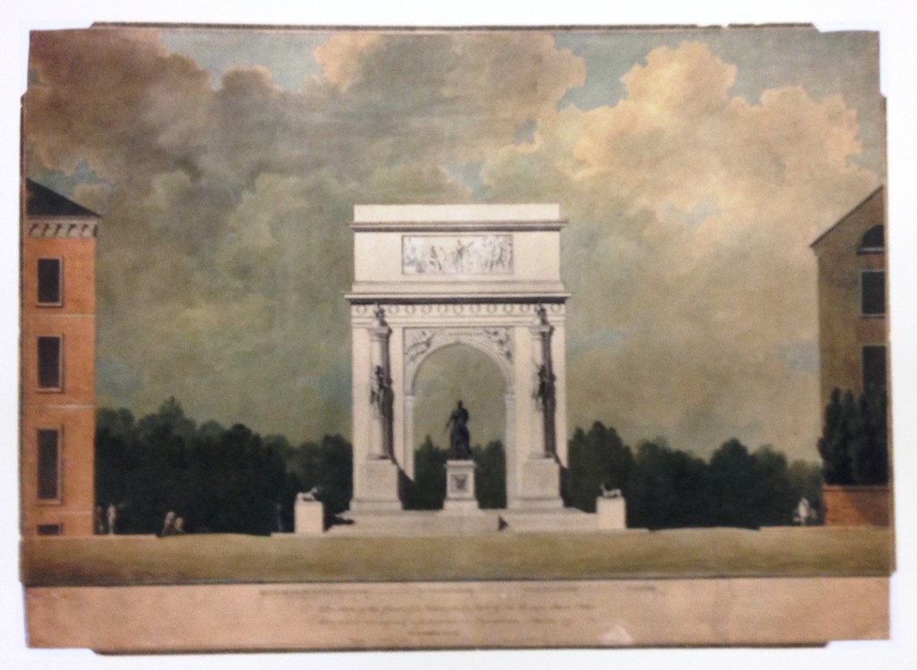 Godefroy's triumphal arch, 1810. Baltimore City Life Museum Collection, CB5471(REFERENCE PHOTO)
