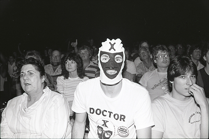 Doctor X (wrestling fan) at the Civic Center, 