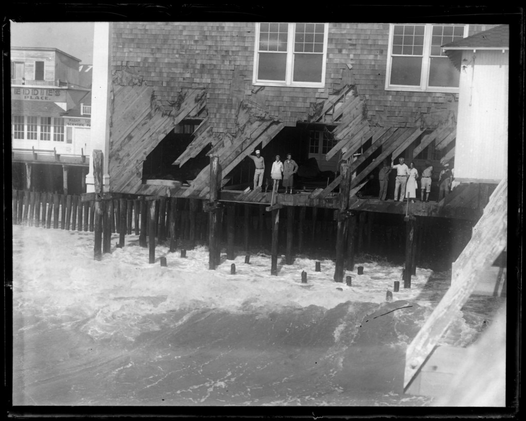 Ocean City flood, 1933. 4x5 inch glass negative by A. Aubrey Bodine. Reference image MC8230-E, MdHS.