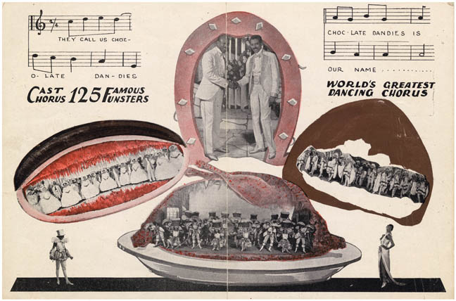 Program interior. The Chocolate Dandies, Noble Sissle and Eubie Blake, ca. 1924, MS 2800, 080-02-003, MdHS.