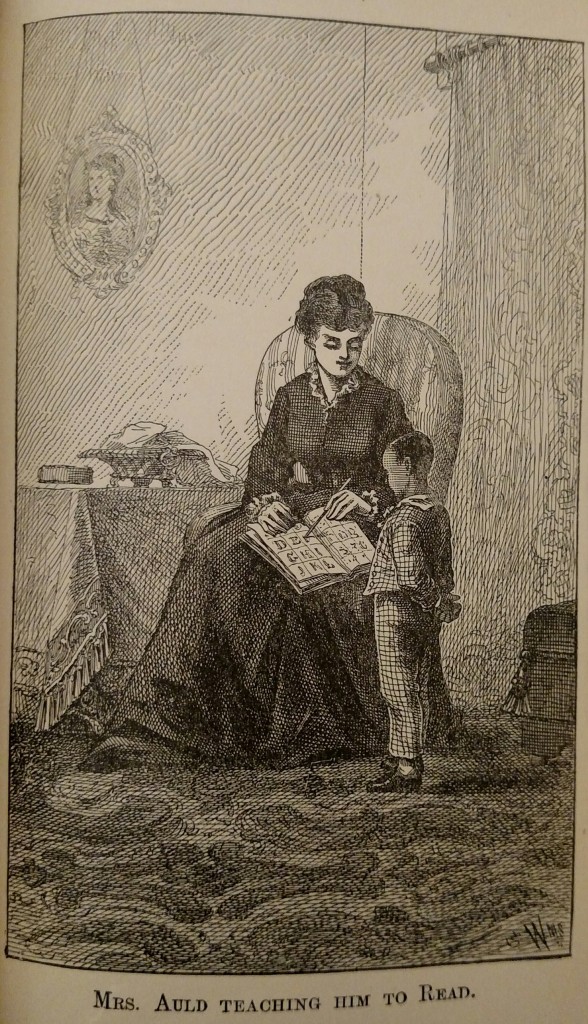 “I must say here that I regard my removal from Col. Lloyd’s plantation as one of the most interesting and fortunate events of my life. Viewing it in the light of human likelihoods, it is quite probable that but for the mere circumstance of being thus removed, before the rigors of slavery had fully fastened upon me ; before my young spirit had been crushed under the iron control of the slave-driver, I might have continued into slavery until emancipated by the war.”( Image from Douglass, Frederick. Life and Times of Frederick Douglass written by himself. His Early Life as a Slave, His Escape From Bondage, and His Complete History to the Present Time, Including… (Hartford: Park Publishing Co., 1884) (reference photo)