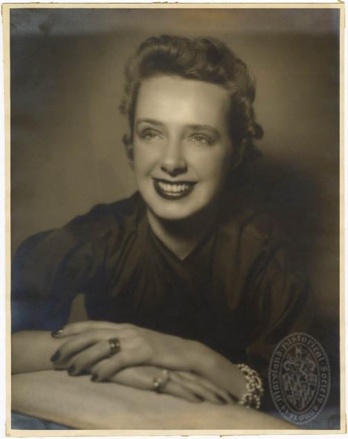[Figure 1] Portrait of Claire McCardell, photograph by Shelburne Studios, undated, PP238.11.012 (Reference Photo). Maryland Historical Society (MdHS), H. Furlong Baldwin Library, Claire McCardell Photograph Collection, PP 238.
