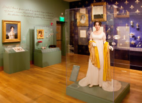 A scene from the Woman of Two World exhibition.