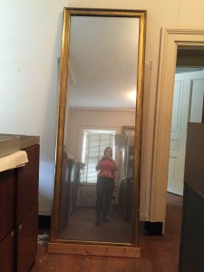 A lovely floor-length mirror, and me! (Anna-Maria)