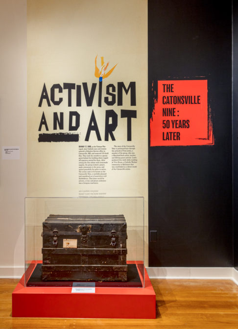 A display in the Activism and Art exhibition.