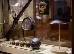 Items on display in the In Full Glory exhibition.