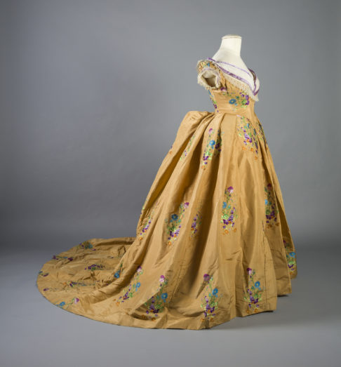 A gown in the fashion archives.