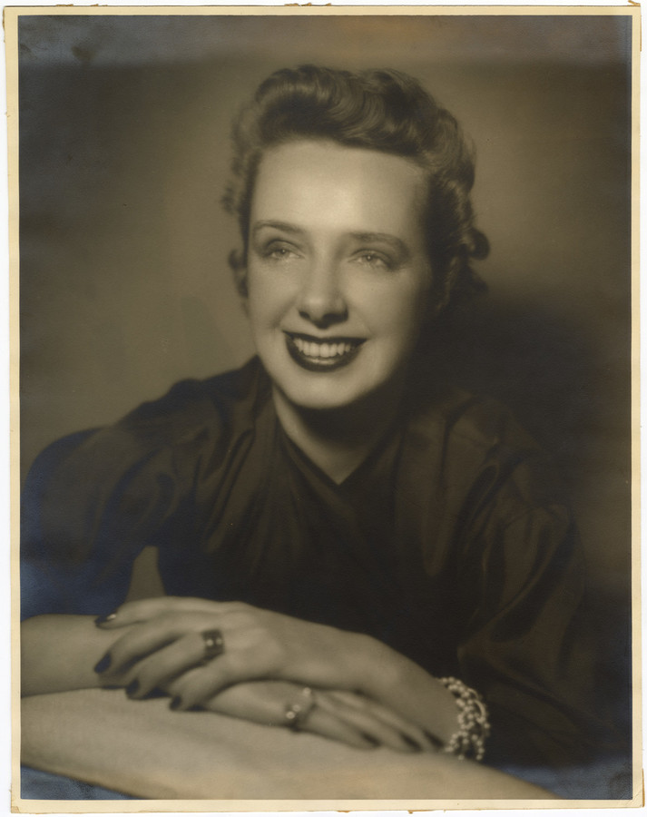 Photograph of designer Claire McCardell.
