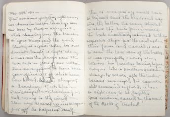 Diary, Florence May Cooper (1893–1982), La Panne, Belgium, 1915–1917. Maryland Center for History and Culture, H. Furlong Baldwin Library, MS 2545